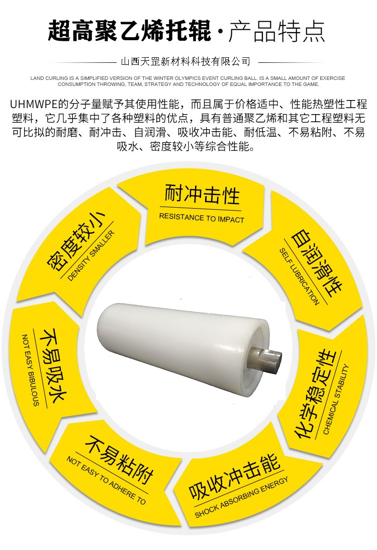 超高聚乙烯托輥產(chǎn)品特點(diǎn)